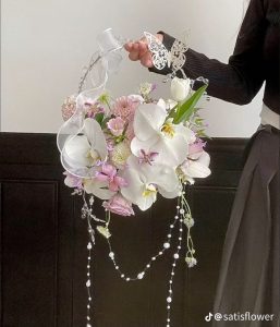 Crystal Butterfly Hoop
